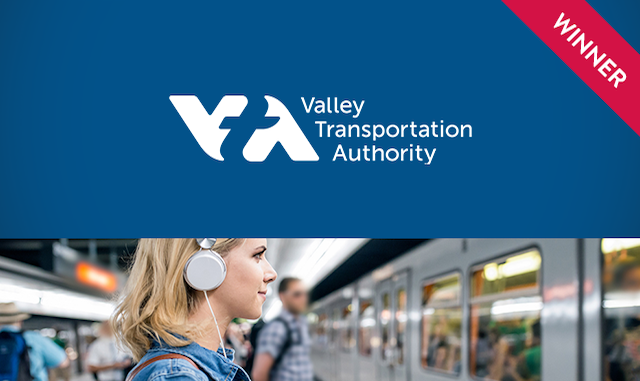 VTA logo with award winner ribbon